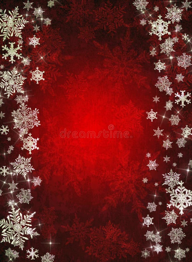 Red christmas background with snowflakes. Red christmas background with snowflakes