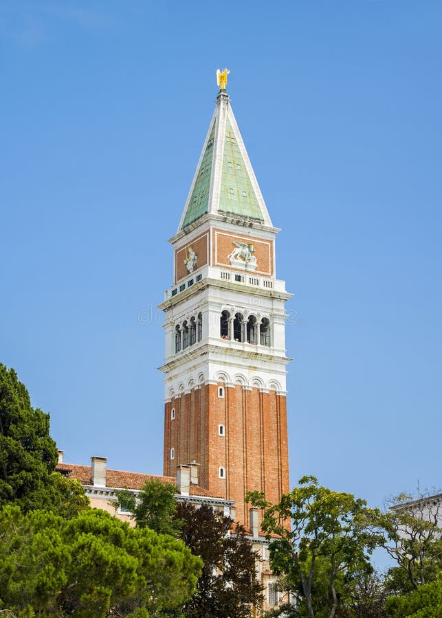 圣马克` s Campanile Campanile di圣Marco钟楼在Ve 库存图片 圣马克` s Campanile Campanile di圣Marco钟楼在Ve 库存图片