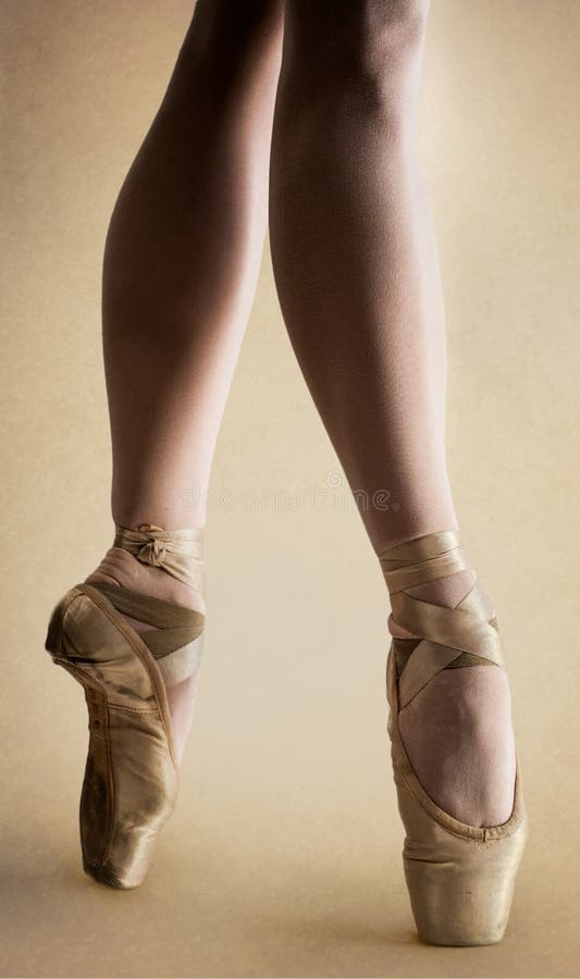 Ballet dancer legs in pointe. Ballet dancer legs in pointe