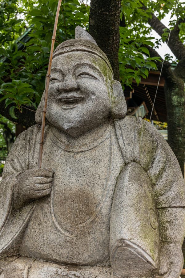 Stone statue in a Shintoist shrine in Tokyo - 4. Stone statue in a Shintoist shrine in Tokyo - 4