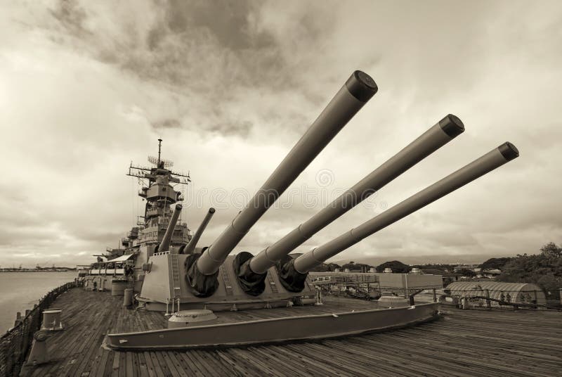 USS Missouri Battleship, Pearl Harbor in Hawaii. USS Missouri Battleship, Pearl Harbor in Hawaii