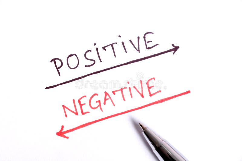 Beautiful shot of positive negative drawn on white background. Beautiful shot of positive negative drawn on white background.