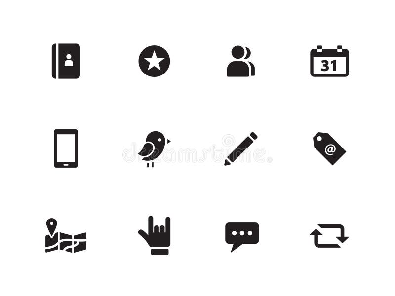 Social icons on white background. Vector illustration. Social icons on white background. Vector illustration.