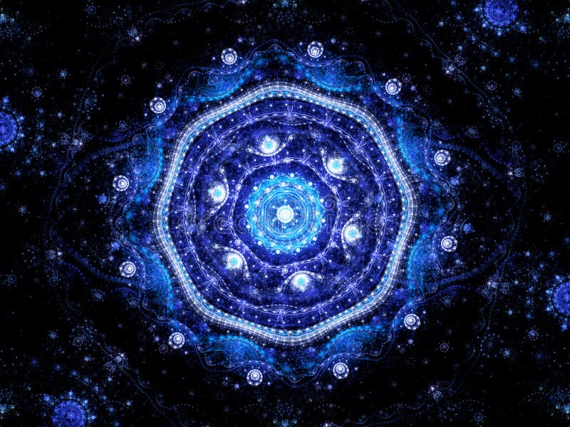 在空间的不可思议的坛场 皇族释放例证 在空间的不可思议的坛场 皇族释放例证