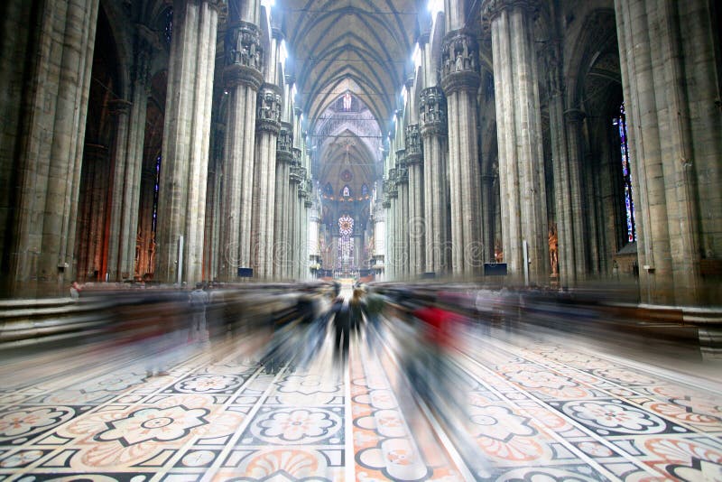 The famous Duomo di Milano, cathedral in Milan, Italy. The famous Duomo di Milano, cathedral in Milan, Italy