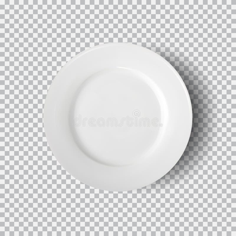 White plate on transparent background. Kitchen dishes for food, plate and dish clean for kitchen, porcelain dishware. Vector illustration for your product, food ads, tableware design element. White plate on transparent background. Kitchen dishes for food, plate and dish clean for kitchen, porcelain dishware. Vector illustration for your product, food ads, tableware design element.