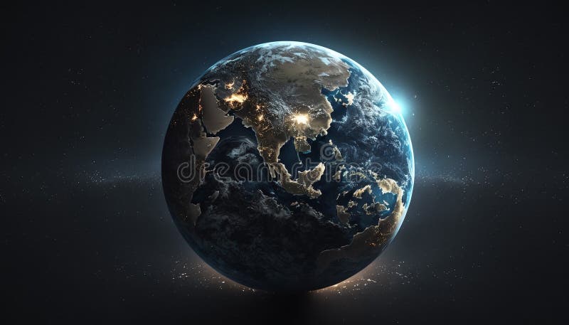 地球与五环境概念图. 把地球包围. 世界环境日创造性