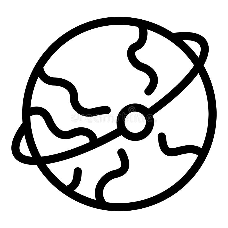 地球围绕太阳星转动 皇族释放例证
