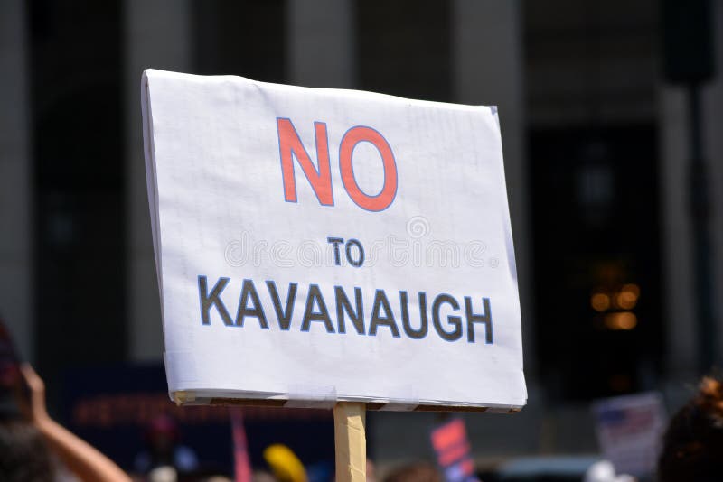 People protesting Supreme Court nominee Brett Kavanaugh at a rally in Lower Manhattan. People protesting Supreme Court nominee Brett Kavanaugh at a rally in Lower Manhattan.
