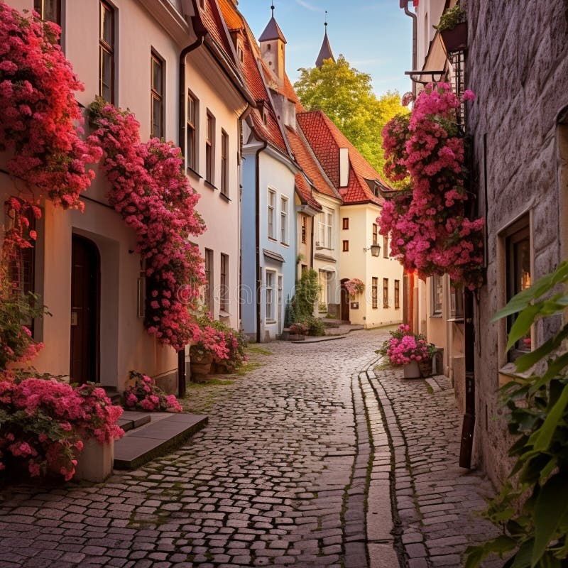 塔林，爱沙尼亚的迷人景象 免版税库存照片