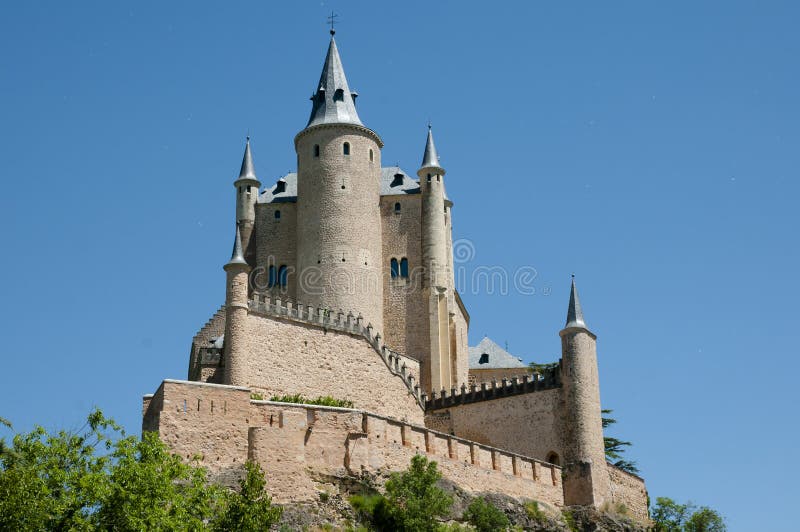 Alcazar of Segovia in Spain. Alcazar of Segovia in Spain