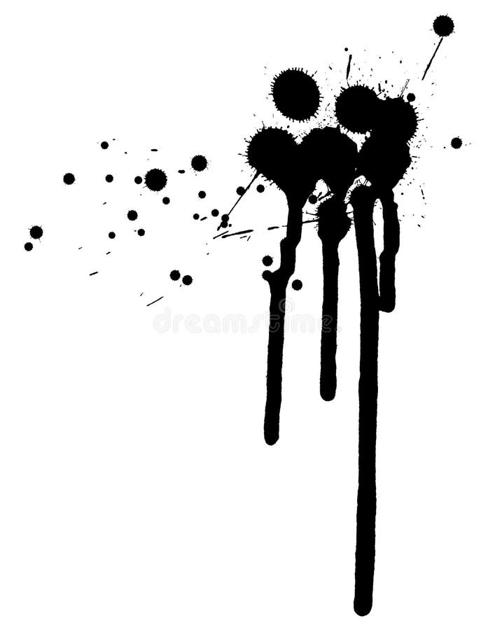 Ink splat vector grunge element. Ink splat vector grunge element