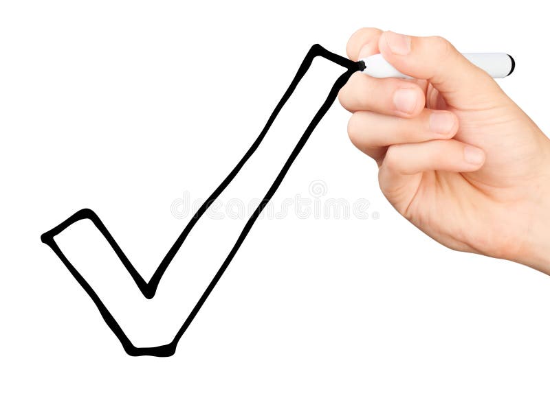 画壁虱的手 免版税库存图片