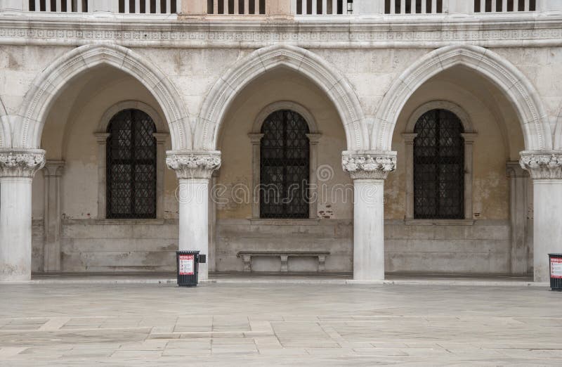 Doge`s Palace, historically seat of the Doge of the City of Venice, Italy, Europe. Doge`s Palace, historically seat of the Doge of the City of Venice, Italy, Europe