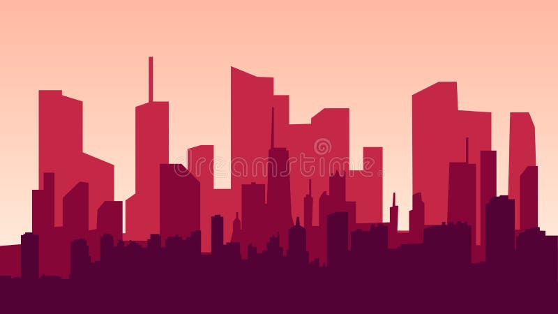 夜市景观矢量图插图 日落景观概念 夕阳城,平整 EPS 皇族释放例证 夜市景观矢量图插图 日落景观概念 夕阳城,平整 EPS 皇族释放例证
