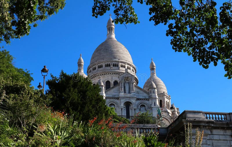 大教堂Sacre Coeur,巴黎,法国 免版税库存图片 大教堂Sacre Coeur,巴黎,法国 免版税库存图片