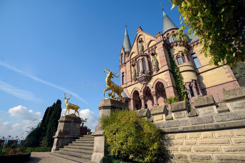 Castle Drachenburg, Dragon Castle, Germany. Castle Drachenburg, Dragon Castle, Germany