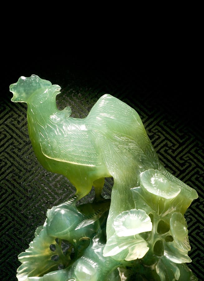 天堂鸡，圣洁动物玉雕塑在中国