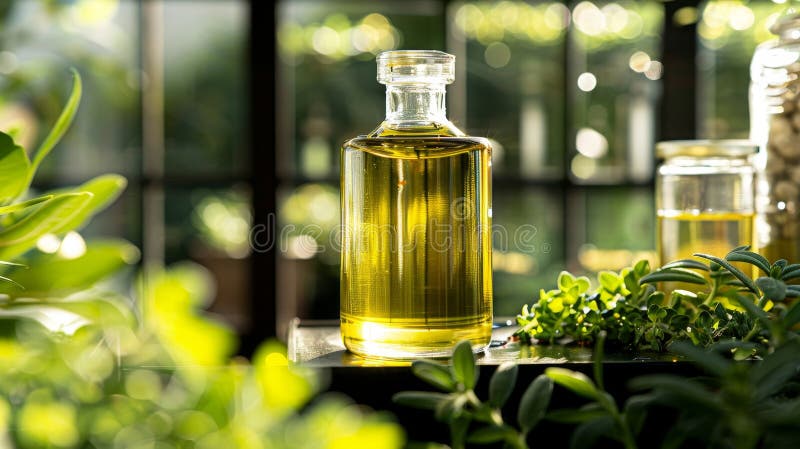 天然精油中药香疗保健的替代品 库存例证