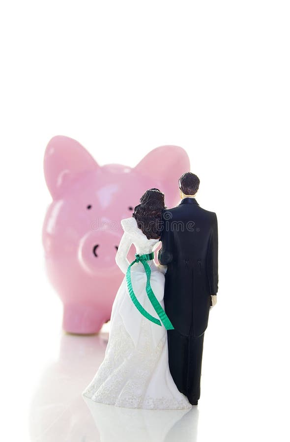 夫妇财务婚礼 库存图片