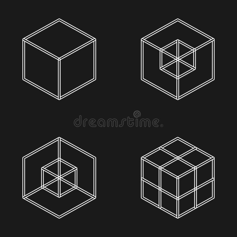 套几何立方体 时尚图形设计 也corel凹道例证向量 背景设计 错觉3D 现代时髦的摘要 库存例证 套几何立方体 时尚图形设计 也corel凹道例证向量 背景设计 错觉3D 现代时髦的摘要 库存例证