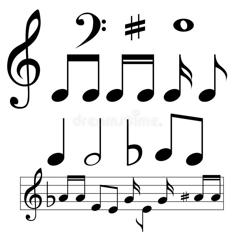 Download 套笔记 向量例证. 插画 包括有 投反对票, 设计, 音乐, 附注, 查出, 季度, 平面, 抽象, 剪影 - 30325043