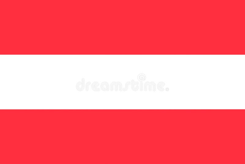 奥地利国旗的插图