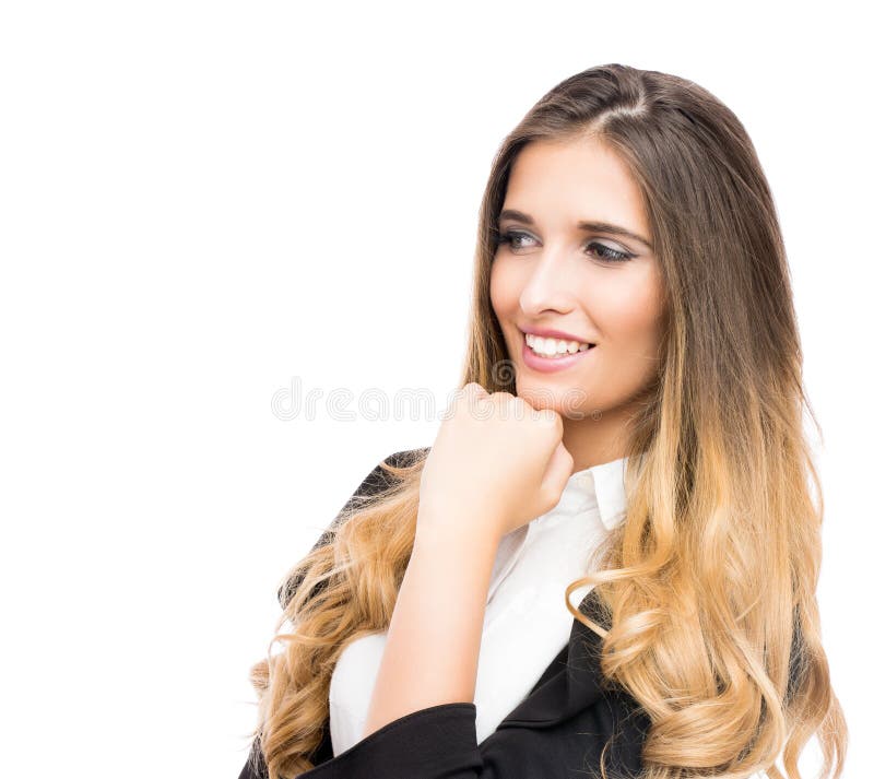 女商人画象 库存照片