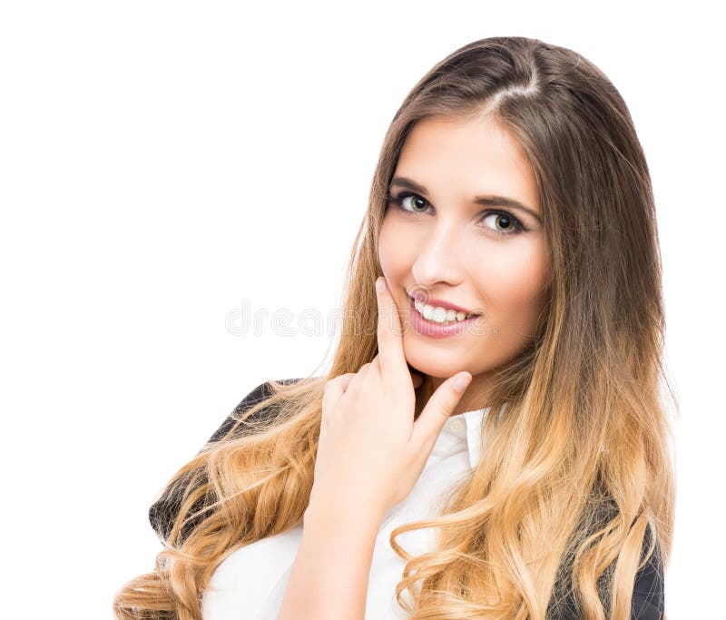 女商人画象 免版税图库摄影