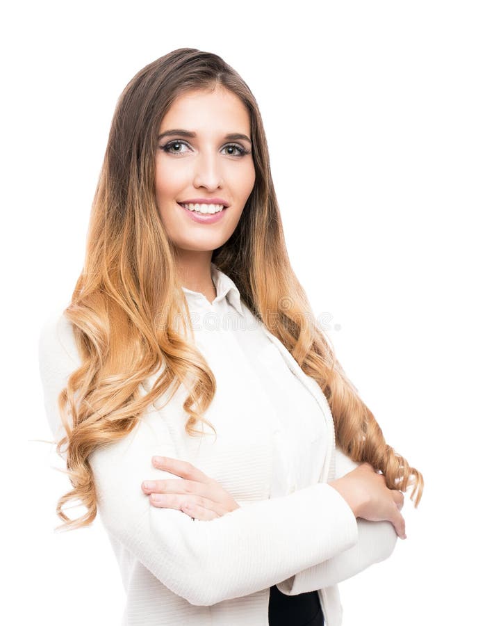 女商人画象 免版税库存图片