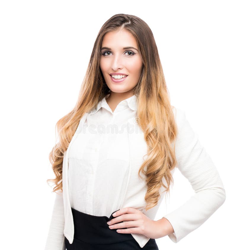 女商人画象 库存图片