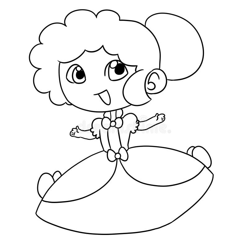 快乐的年轻女孩 皇族释放例证