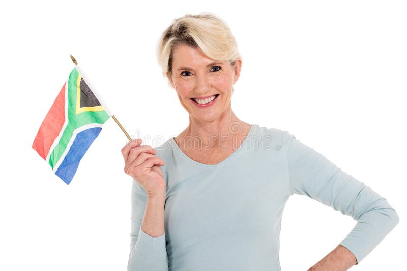 妇女南非旗子