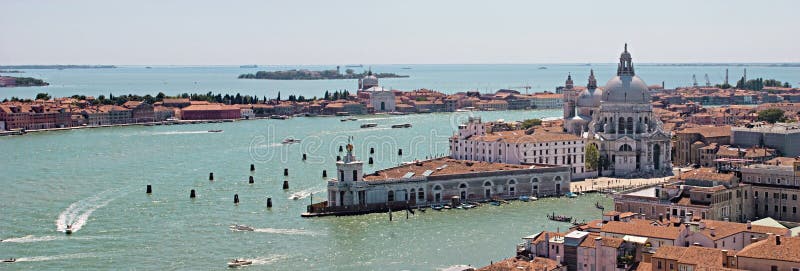 Panoramic aerial view of Venice. Panoramic aerial view of Venice.