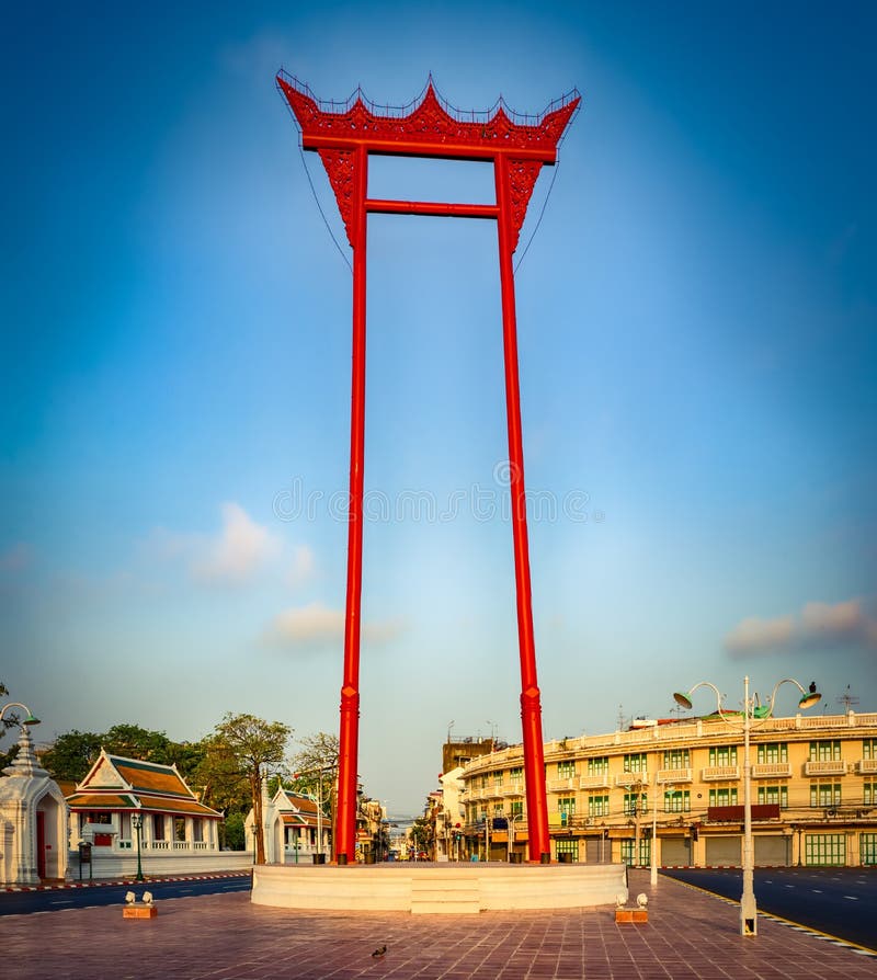 宗教结构大回环，曼谷，泰国 免版税库存照片