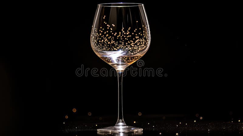 封闭葡萄酒玻璃暗色背景 皇族释放例证