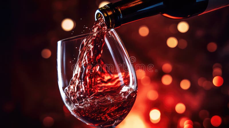 封闭酒瓶和玻璃杯 皇族释放例证