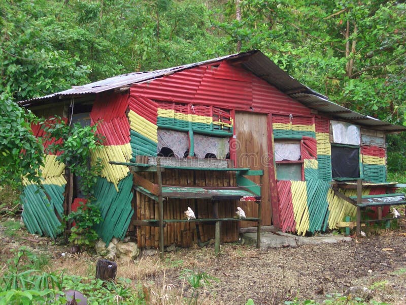 小屋rasta 免版税库存图片