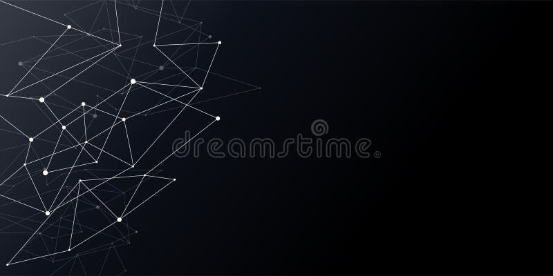 小点线结连接结节样式摘要背景 传染媒介网络黑色多角形样式背景 皇族释放例证 小点线结连接结节样式摘要背景 传染媒介网络黑色多角形样式背景 皇族释放例证