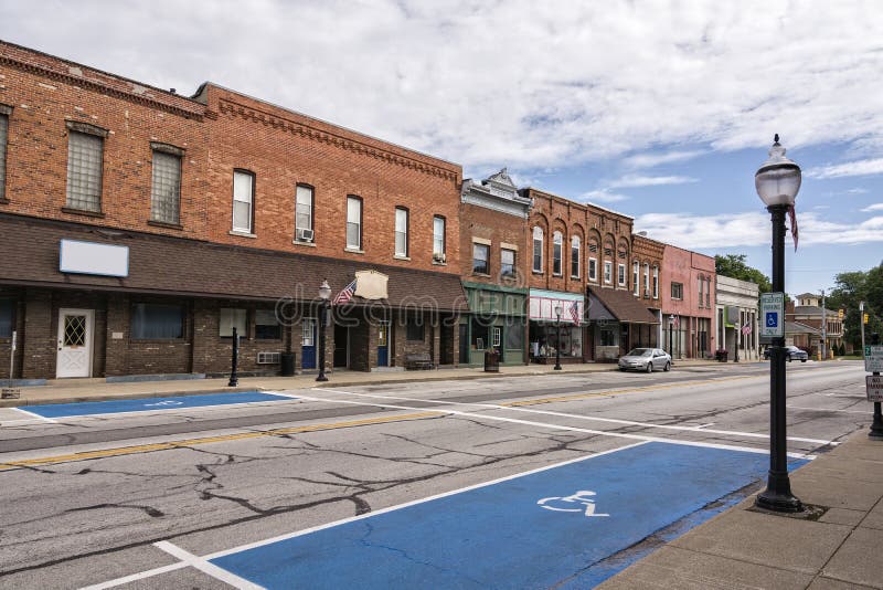 小镇大街 库存图片