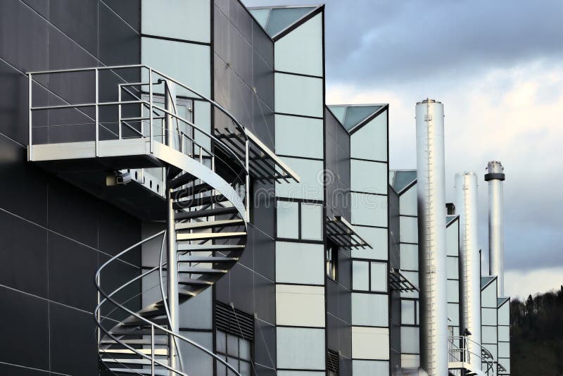 A factory building in Germany. A factory building in Germany