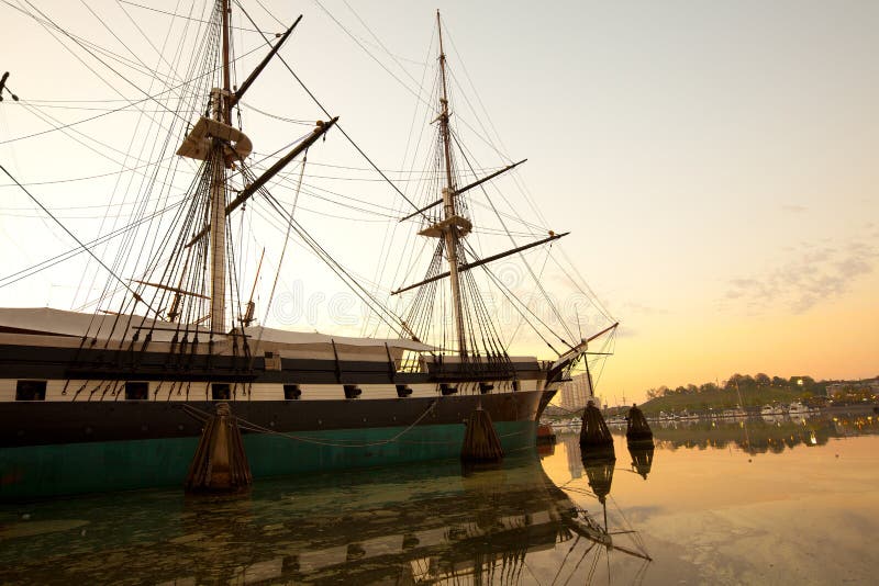 Baltimore Inner Harbor at dawn, Maryland, United States. Baltimore Inner Harbor at dawn, Maryland, United States