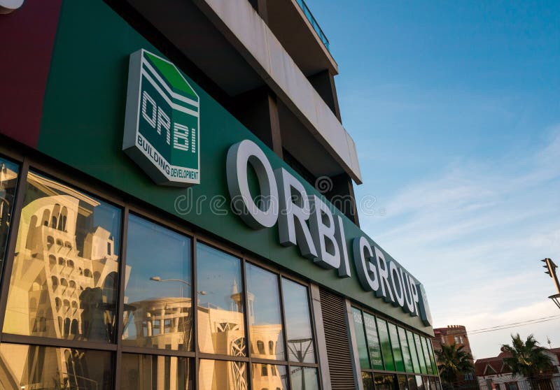 巴统,乔治亚2019年1月12日:Orbi小组开发公司签到巴统 佐治亚 免版税库存照片 巴统,乔治亚2019年1月12日:Orbi小组开发公司签到巴统 佐治亚 免版税库存照片