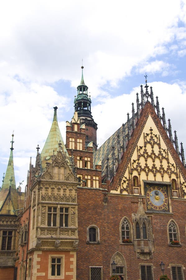 市政厅wroclaw 免版税库存图片