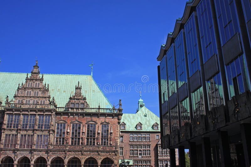 布里曼rathaus 免版税库存照片