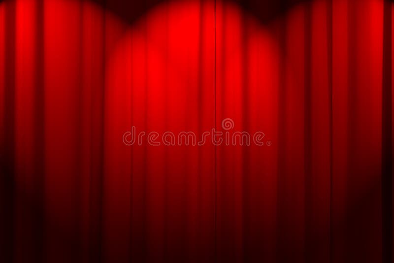 Red curtain texture with spot lights. Red curtain texture with spot lights