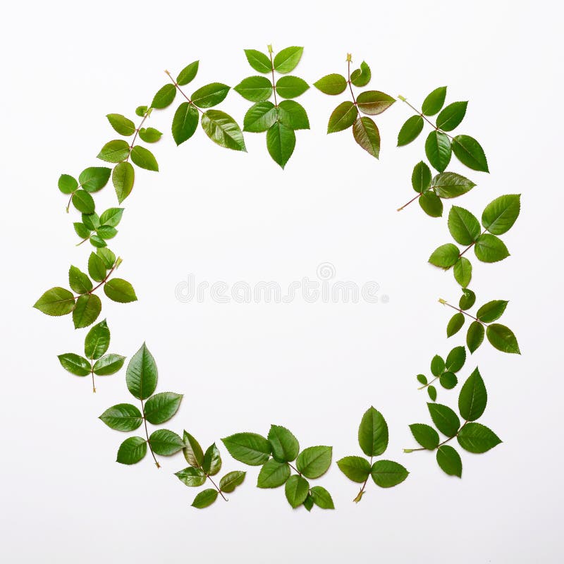 平的位置-圆的框架由美丽的新鲜的玫瑰色叶子制成 库存图片 平的位置-圆的框架由美丽的新鲜的玫瑰色叶子制成 库存图片