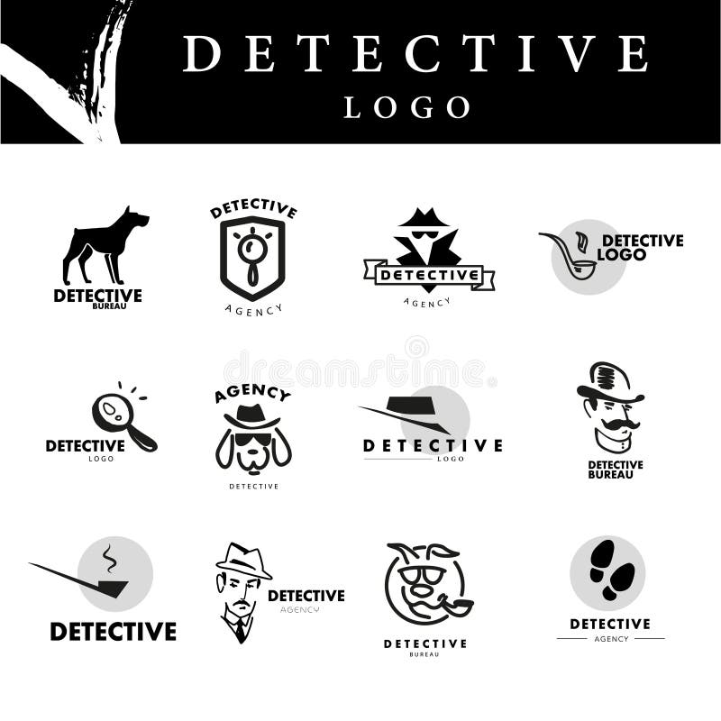 Flat detective agency logo design. Hand drawn artistic stylish man in hat portrait. Detective bureau insignia. Business card, leaflet flyer. Poster, banner, placard. Article, story, book illustration. Flat detective agency logo design. Hand drawn artistic stylish man in hat portrait. Detective bureau insignia. Business card, leaflet flyer. Poster, banner, placard. Article, story, book illustration.