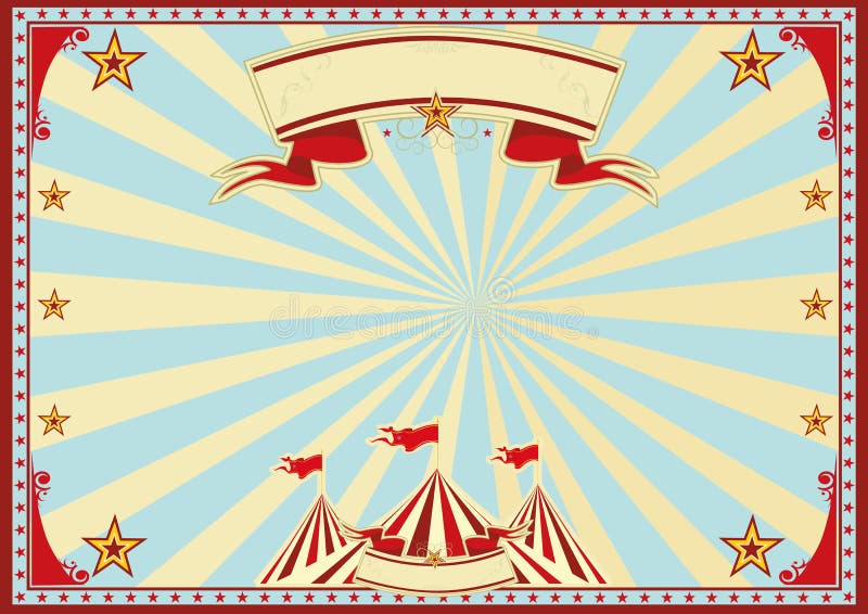 Horizontal circus background for a poster. Ideal background for a screen. Horizontal circus background for a poster. Ideal background for a screen