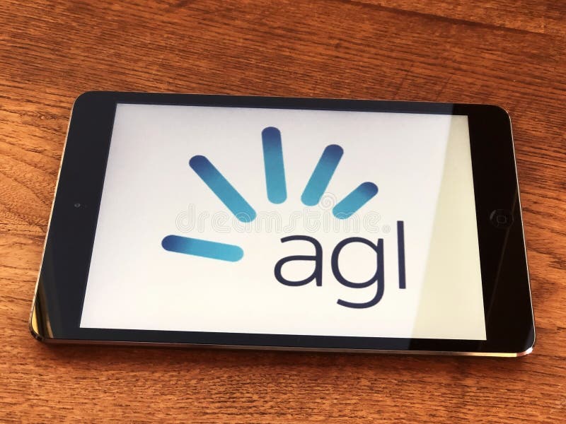 2019年11月意大利米兰:平板电脑屏幕上AGL公司徽标图标特写 AGL视觉品牌 图库摄影 2019年11月意大利米兰:平板电脑屏幕上AGL公司徽标图标特写 AGL视觉品牌 图库摄影